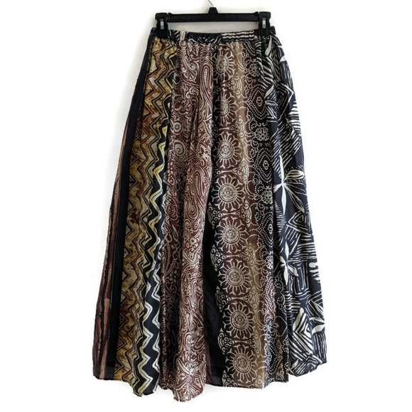 Chico's Dresses & Skirts - SOLD Chico's Silk Long Full Peasant Brown Skirt M